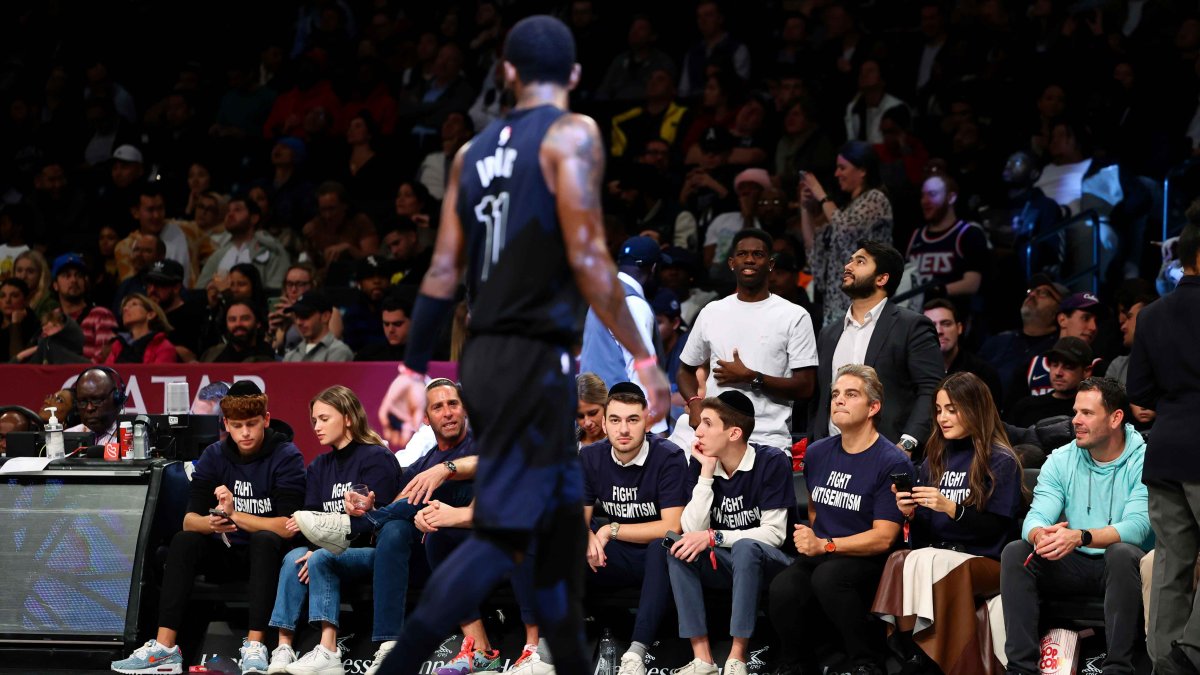 Fans Wear ‘Fight Antisemitism’ Shirts Courtside at Nets Game NBC New York
