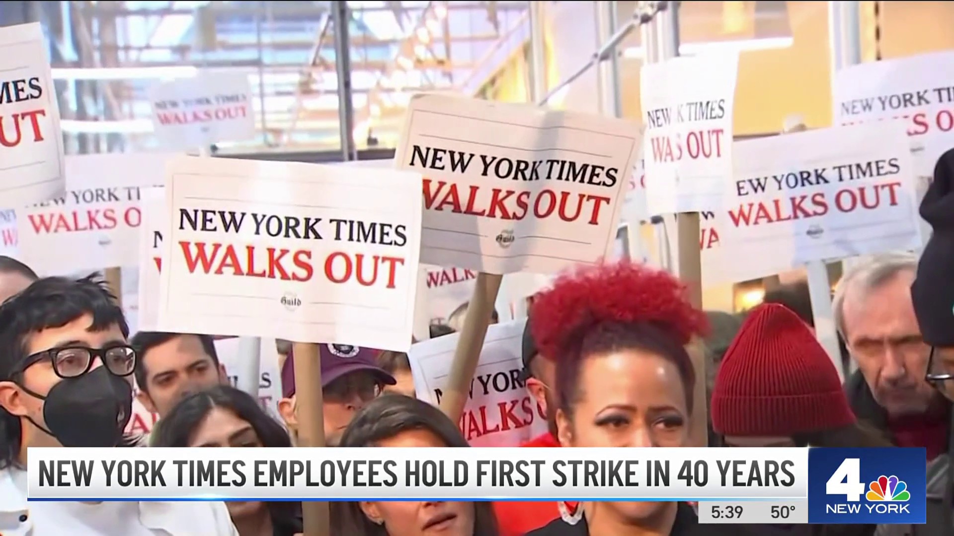 New York Times Employees Hold First Strike In 40 Years – NBC New York