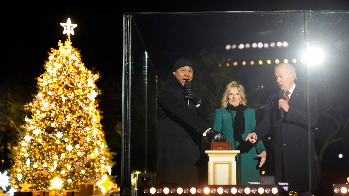 Biden and First Lady Light the National Christmas Tree To Mark Holiday