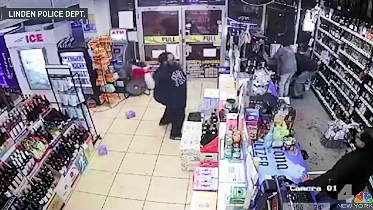 NJ Liquor Store Mayhem Caught on Camera NBC New York