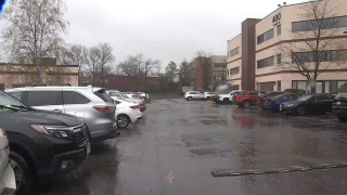 Parking lot in Old Bridge, New Jersey, where a man was repeatedly run over and died.
