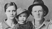 Elvis Presley With His Parents