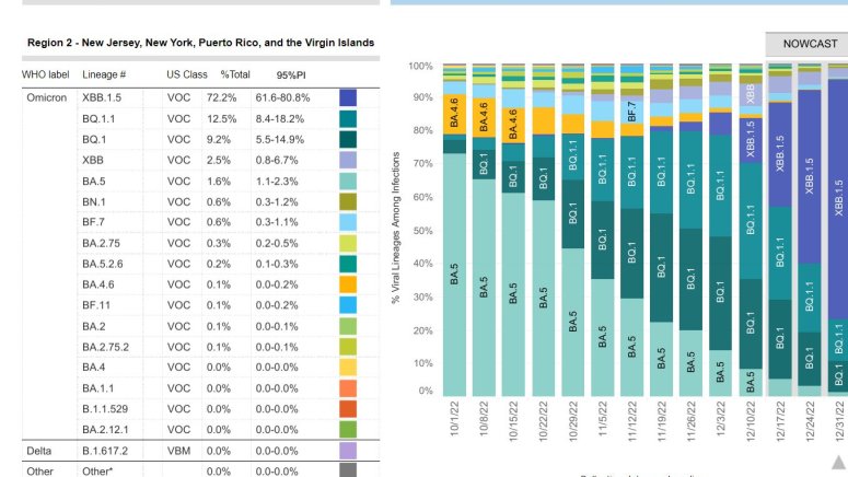 CDC: COVID Variant XBB.1.5 Spreading Rapidly in NYC, Northeast US – NBC ...