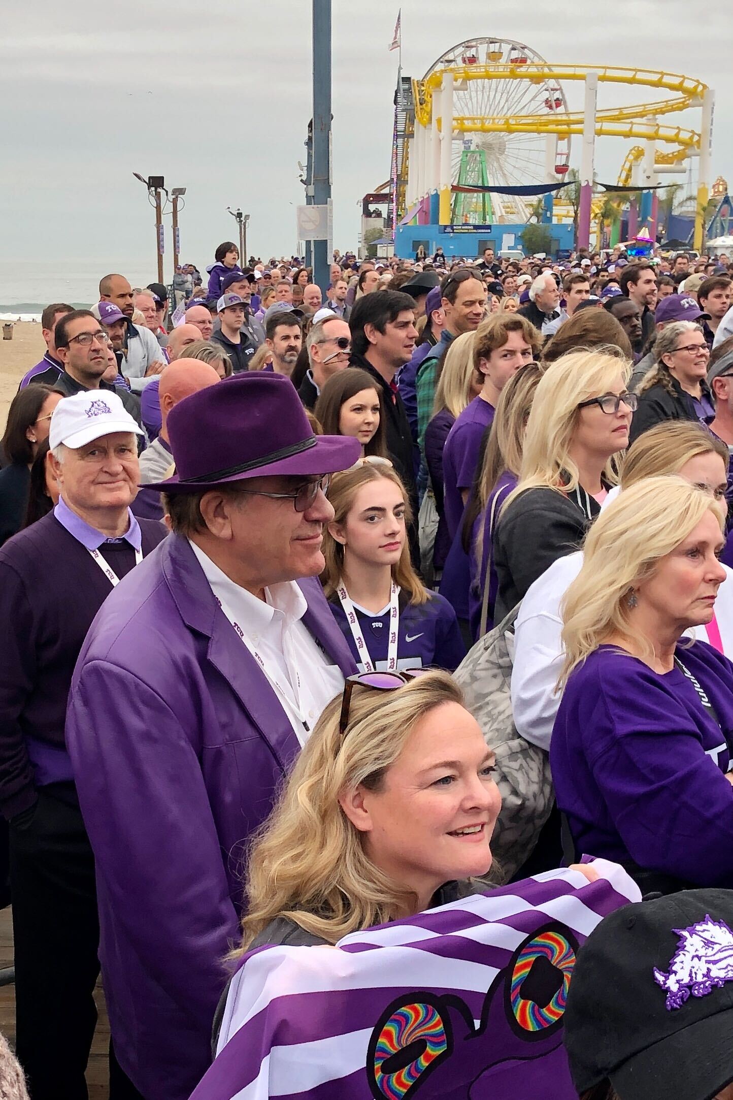 TCU Fans Wear Purple, Show Pride In California – NBC New York