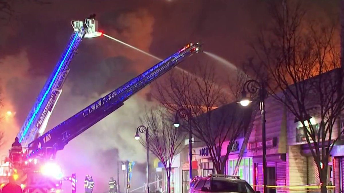 Massive Fire Tears Through Row of NJ Businesses – NBC New York