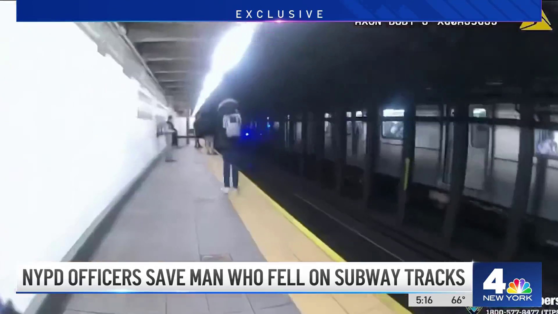 NYPD Officers Save Man Who Fell On Subway Tracks – NBC New York