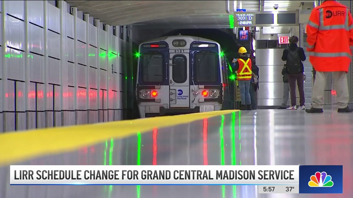 LIRR Schedule Change for Grand Central Madison Service NBC New York