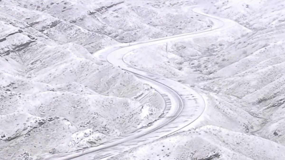 Watch: Cold Storm Blankets Hills Near Santa Clarita Valley With Snow – NBC New York - Vimarsana News