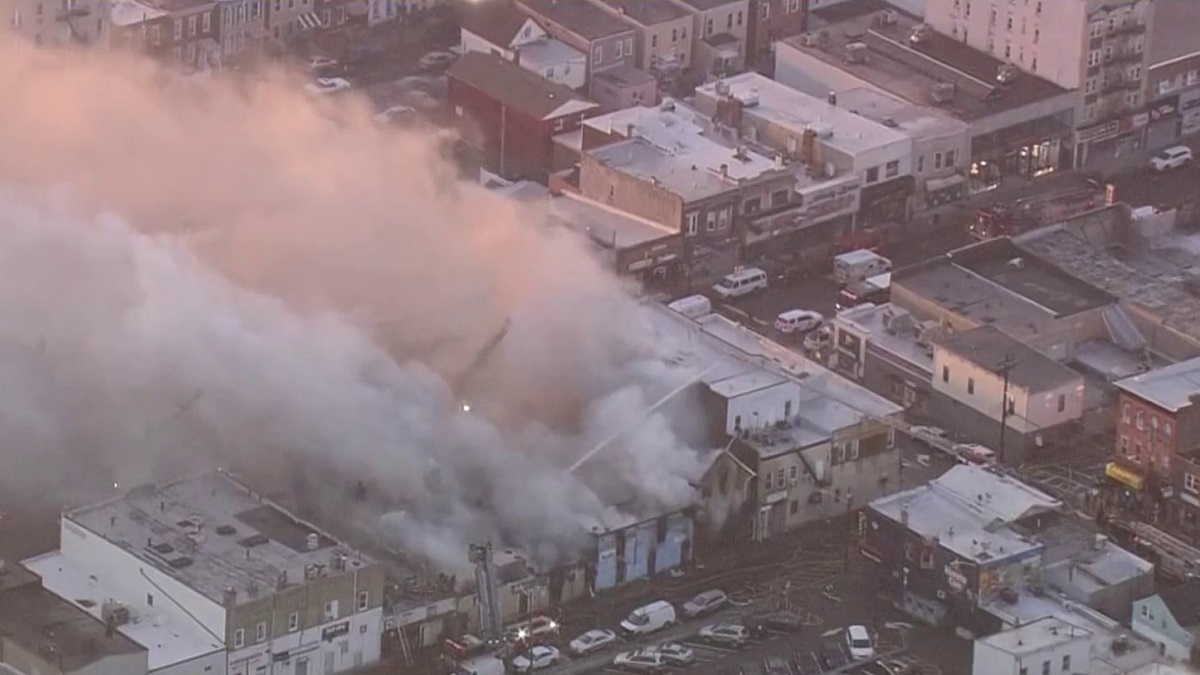 NYC Blanketed in Smoke by 5-Alarm NJ Fire