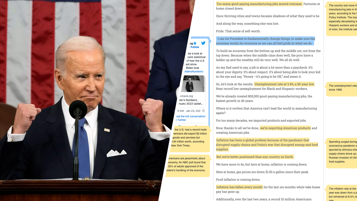 Fact Checking President Biden’s State of the Union Address