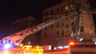 Firefighters respond to 6-story apartment fire in Inwood.