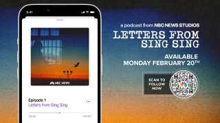 “Letters from Sing Sing,” a podcast from NBC News Studios, is launching on Feb. 20 wherever you get your podcasts.