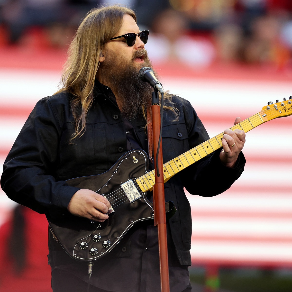 Chris Stapleton’s National Anthem At 2023 Super Bowl Inspires Tears