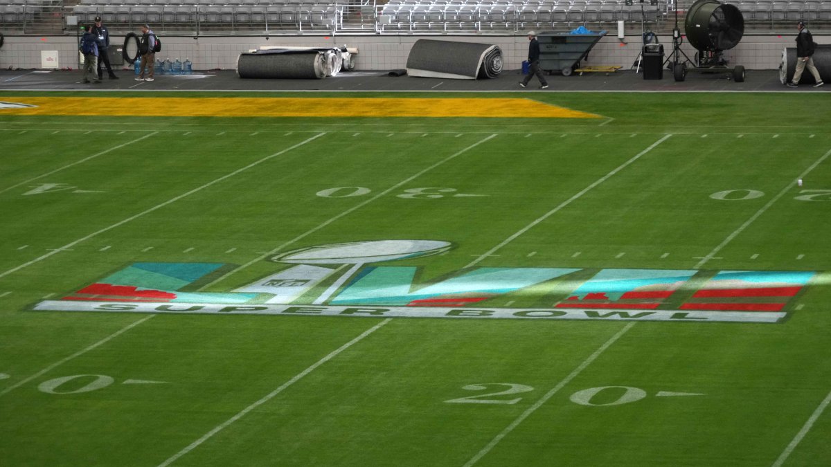 Check Out Super Bowl LVII Field Design at State Farm Stadium NBC New York