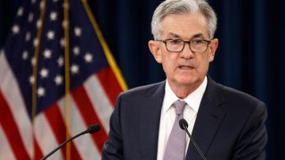 Federal Reserve Board Chair Jerome Powell speaks at a news conference following a two-day meeting of the Federal Open Market Committee, Wednesday, Sept. 18, 2019, in Washington.