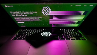The ChatGPT and OpenAI emblem and website.