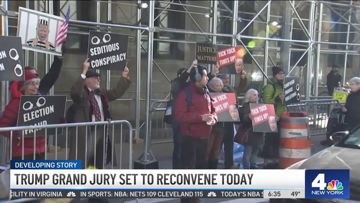 Trump Grand Jury Reconvenes Today – NBC New York