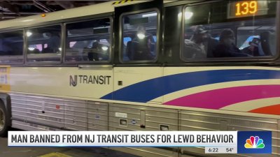Man Banned From NJ Transit Buses for Lewd Behavior