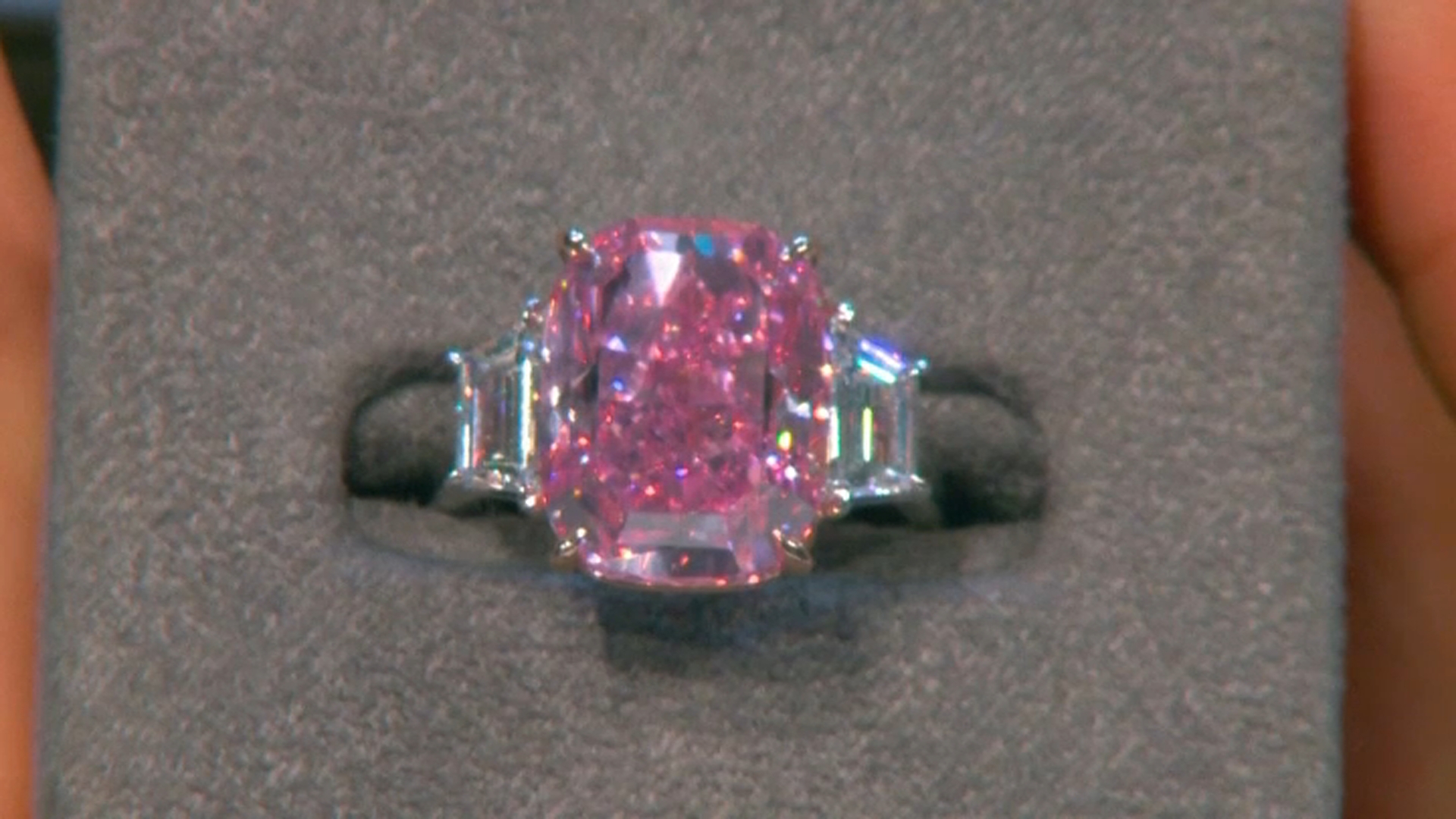 Tiffany Victoria® Vine Ring in Platinum with a Morganite and Diamonds