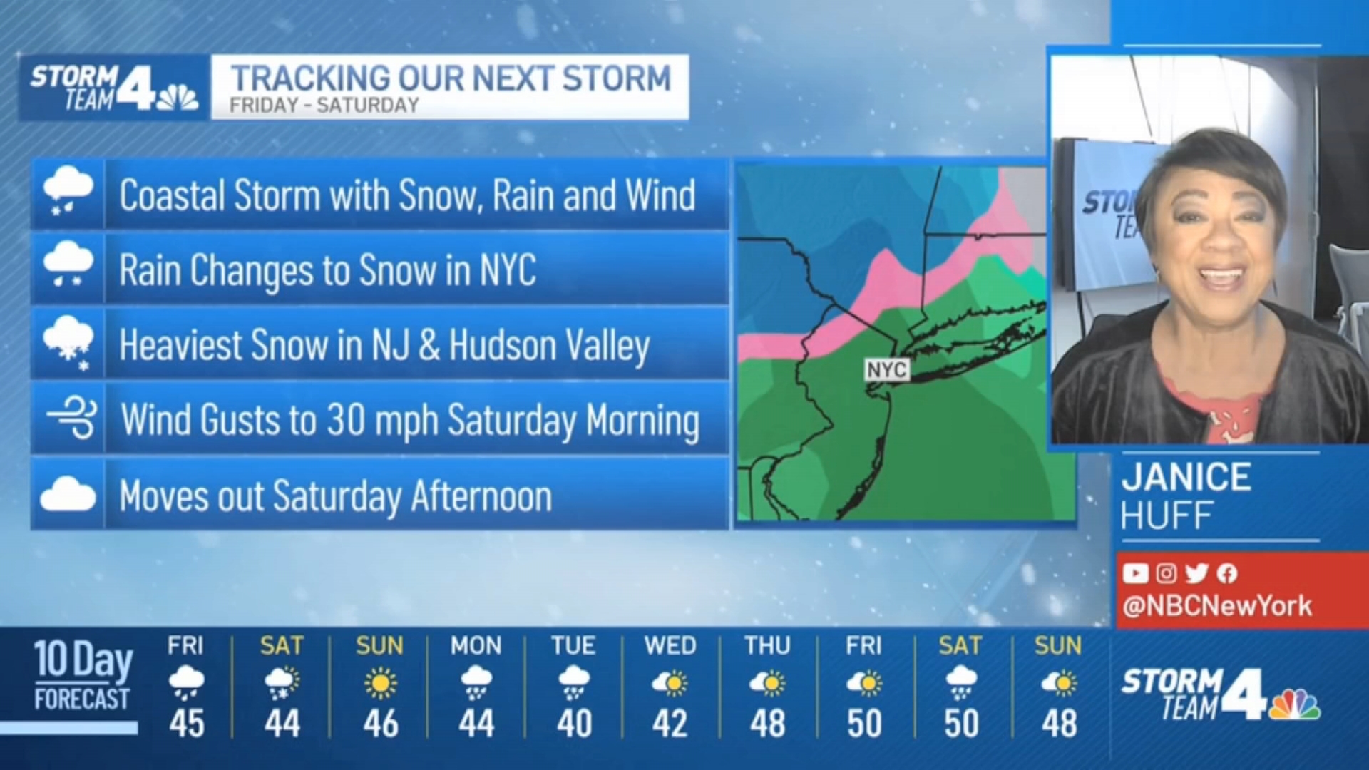 Latest Forecast From Storm Team 4 – NBC New York