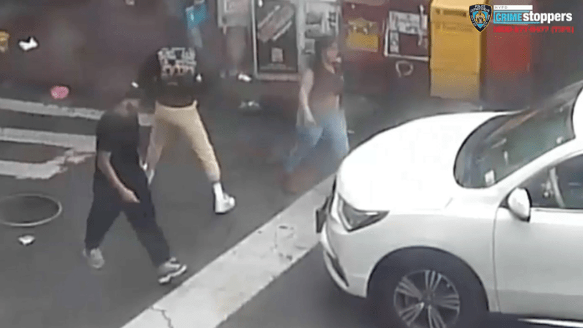 Three suspects seen on video are wanted by police in a possible hate crime attack in Queens.