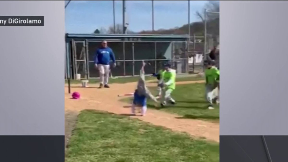 NJ Girl in Viral TBall Video Cartwheels Her Way to First Base NBC