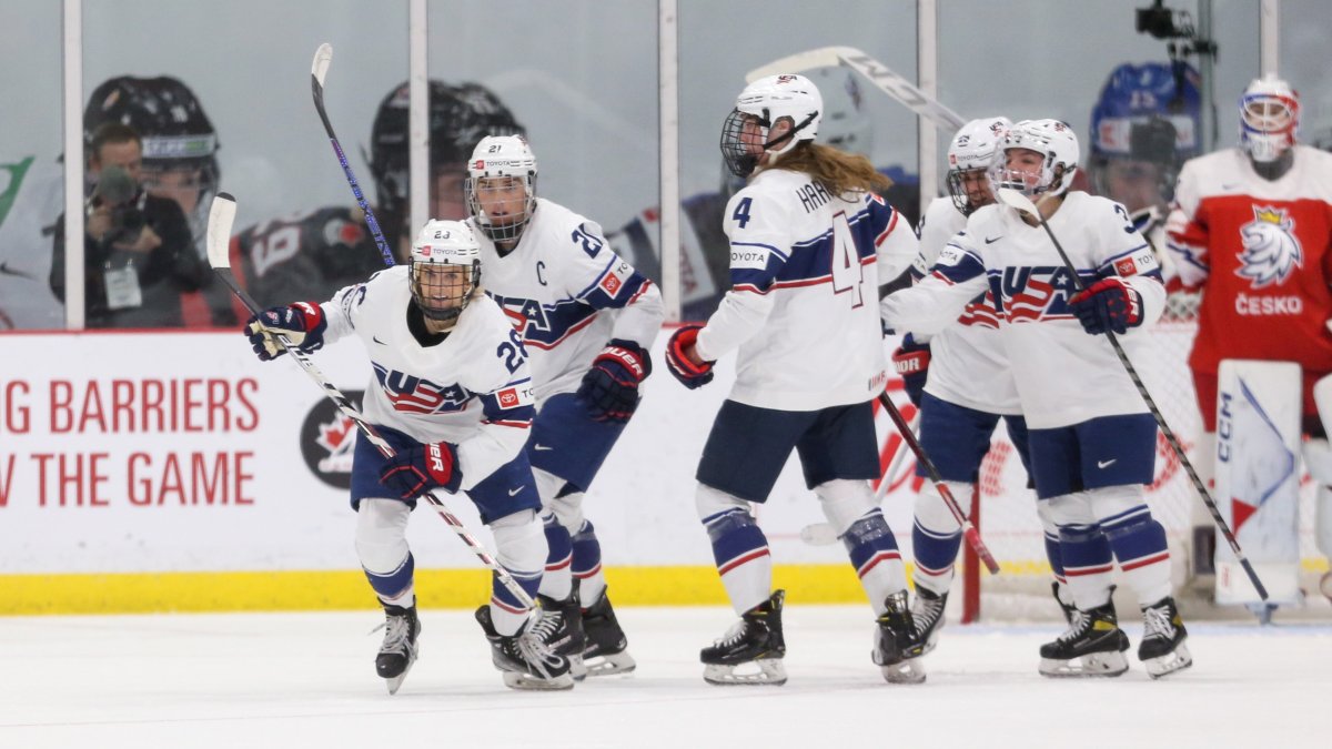 Americký ženský hokej vyzývá Českou republiku k postupu do finále Světové série – NBC New York