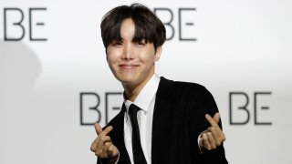 FILE – A member of South Korean K-pop band BTS J-Hope poses for photographers during a press conference to introduce their new album “BE” in Seoul, South Korea, Nov. 20, 2020. J-Hope entered a South Korean boot camp Tuesday, April 18, 2023 to start his 18-month compulsory military service, becoming the group’s second member to join the country’s army.