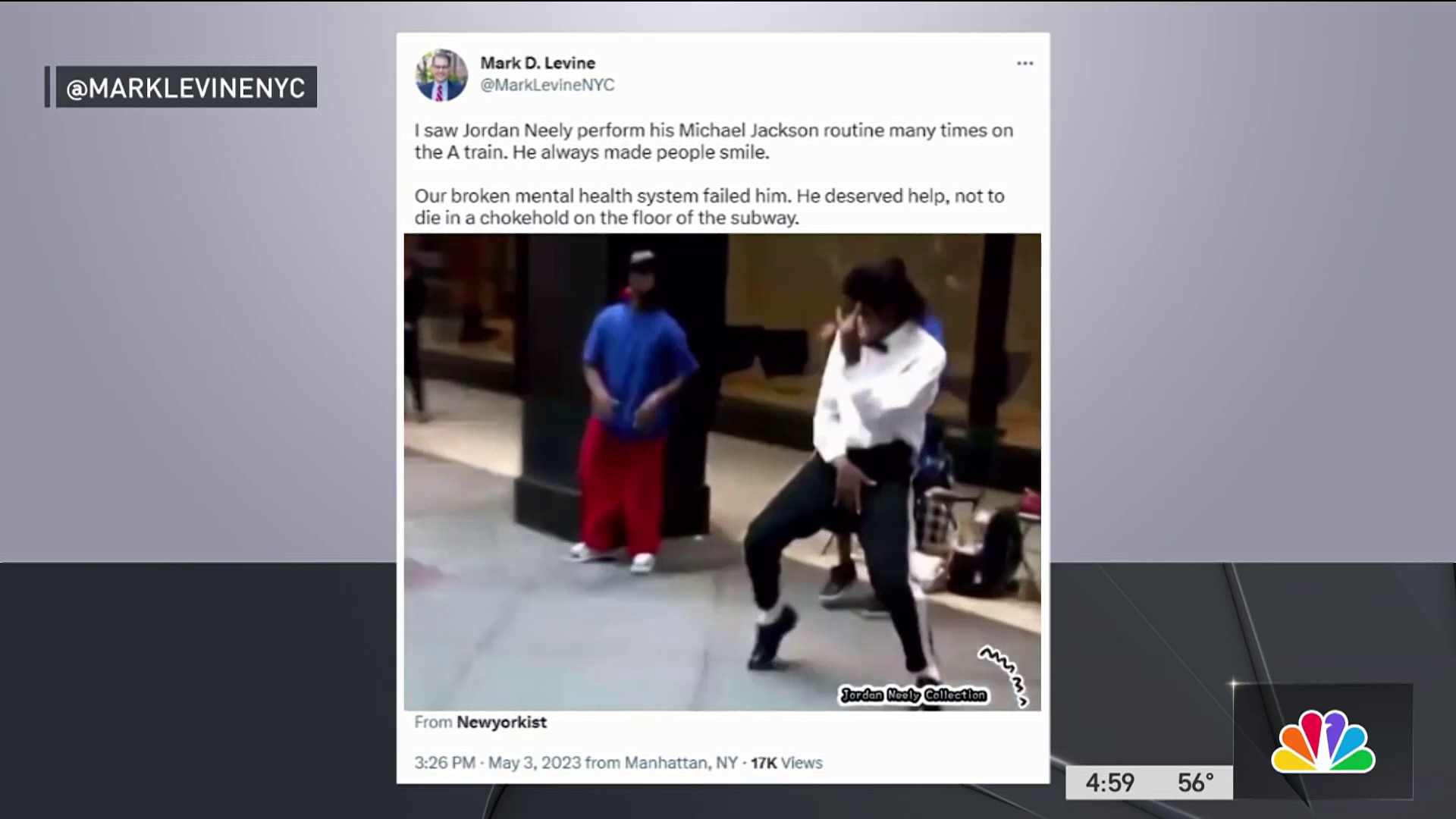 Anger Grows Over Chokehold Death Of Homeless Michael Jackson Impersonator  At Hands Of Marine On NYC Subway, News