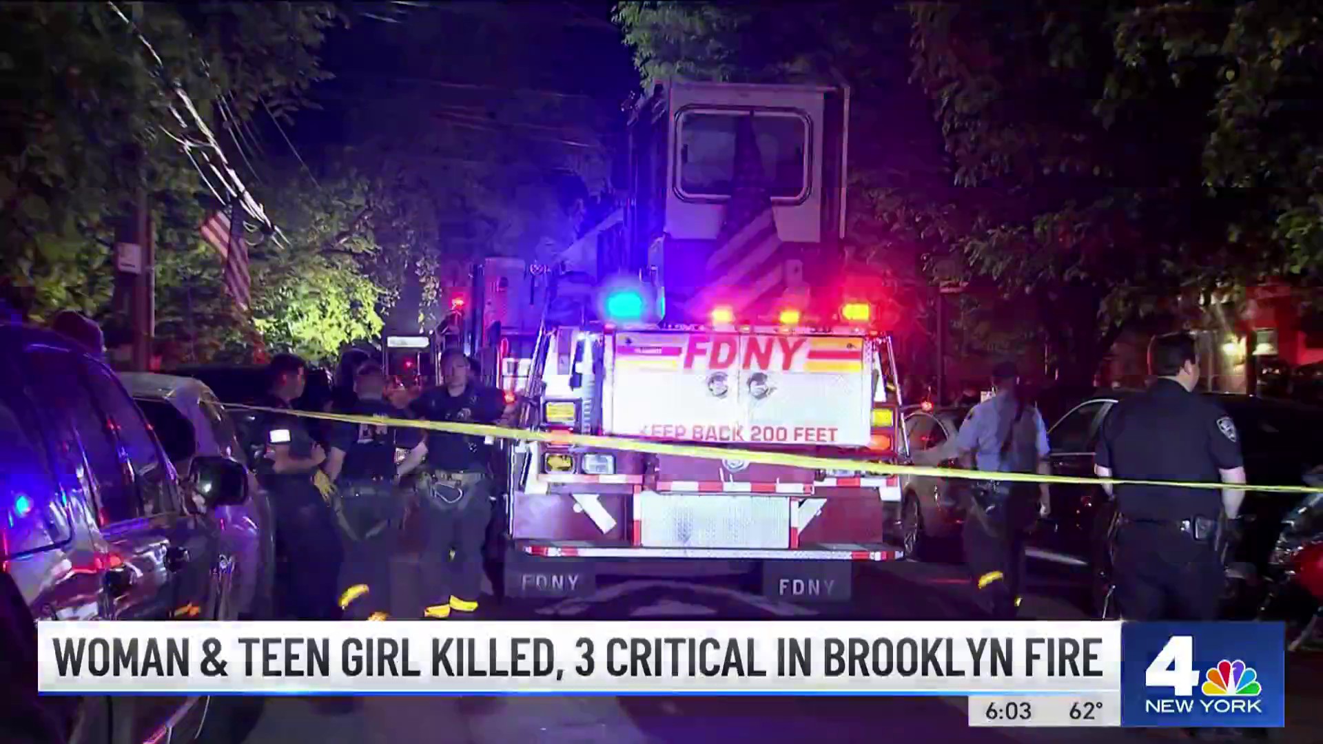 Woman & Teen Girl Killed, 3 Critical In Brooklyn Fire – NBC New York