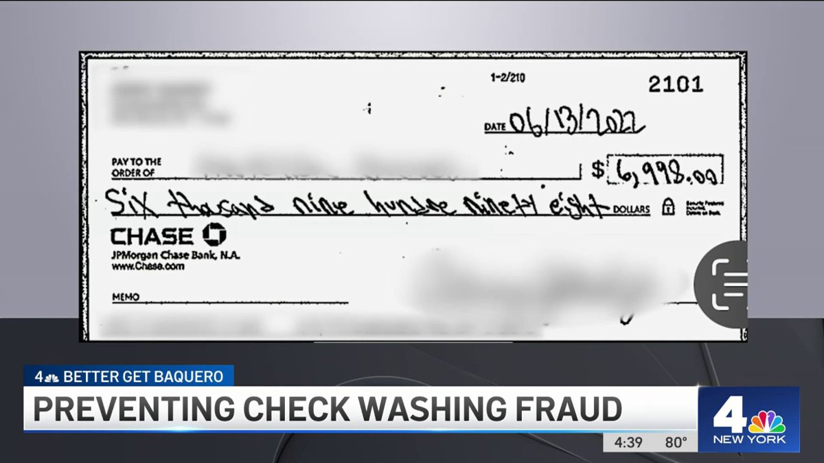 How to Prevent Check Washing Fraud – NBC New York