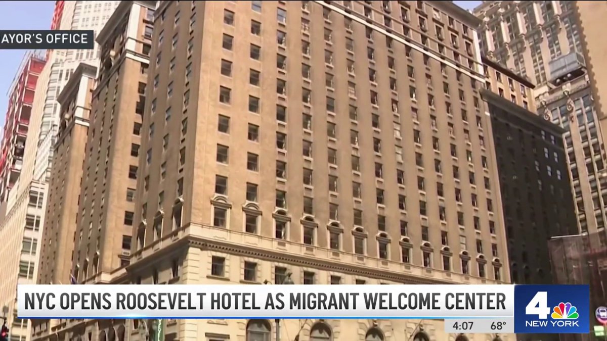 NYC Opens Roosevelt Hotel as Migrant Center NBC New York