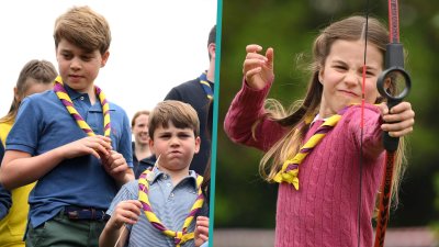 Prince Louis, Princess Charlotte & Prince George Try Archery In ...