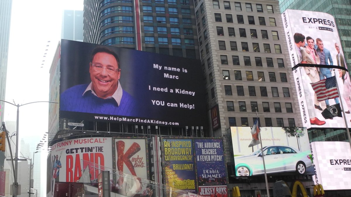 Times Square Billboard Ad Gets Long Island Man Kidney Donation – NBC New York - Vimarsana News