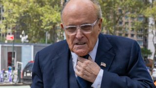 Rudy Giuliani at 60 Centre Street in Manhattan on Thursday, Sept. 8, 2022.