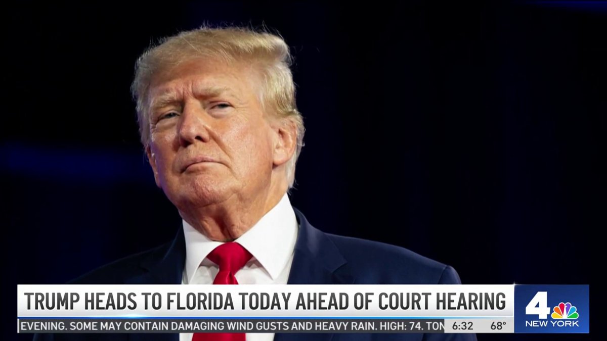 Trump Heads To Florida Today Ahead Of Court Hearing – NBC New York