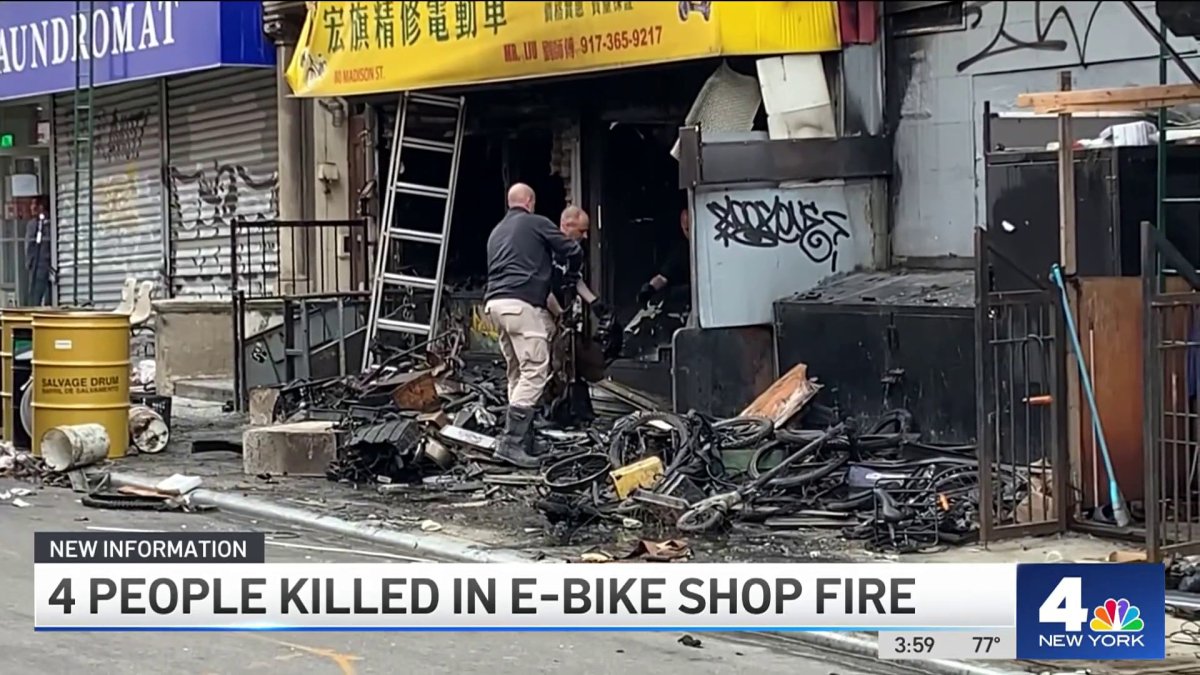 4 people killed in Manhattan ebike shop fire NBC New York