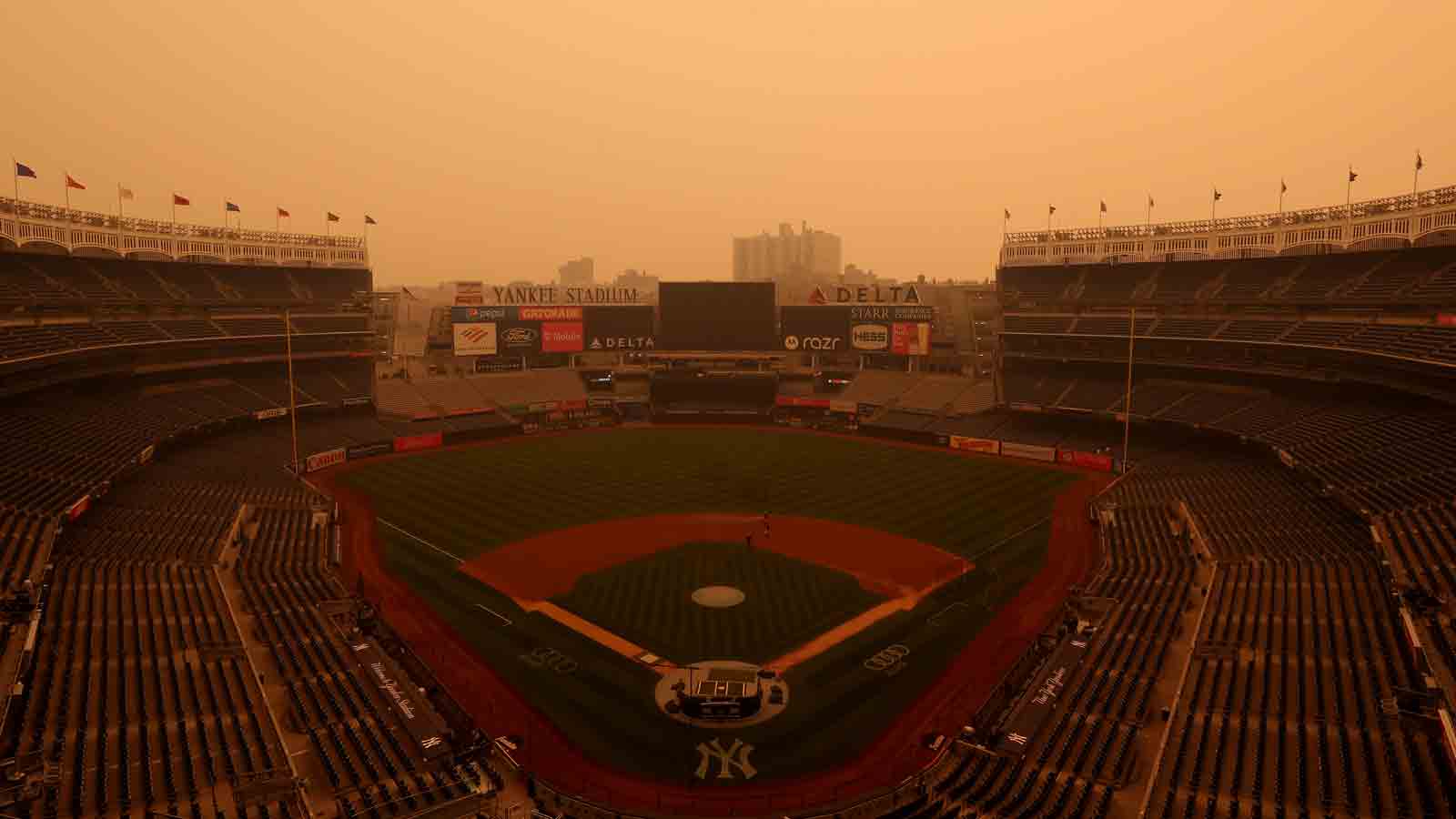 Yankees game postponed due to air quality from Canadian wildfires