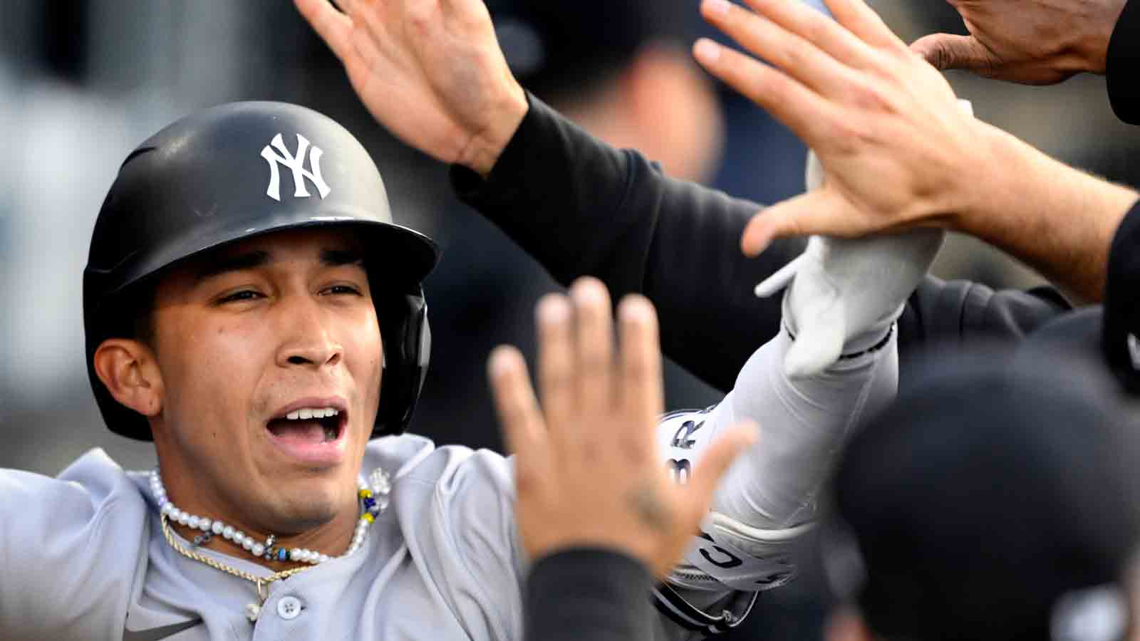 Yankees' Oswaldo Cabrera wears grandmother's tooth on necklace – NBC New  York