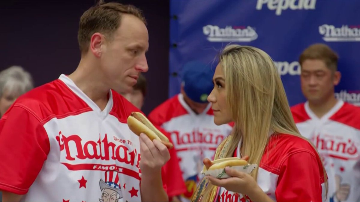 Weighin for Nathan’s Famous Hot Dog Eating Contest NBC New York