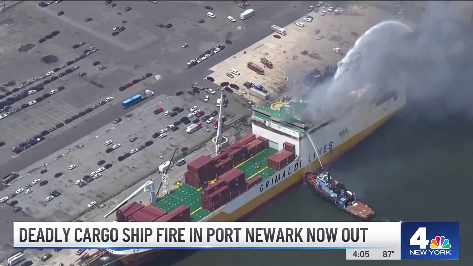 2 Die After Ship Catches Fire at Port Newark in New Jersey - The New York  Times