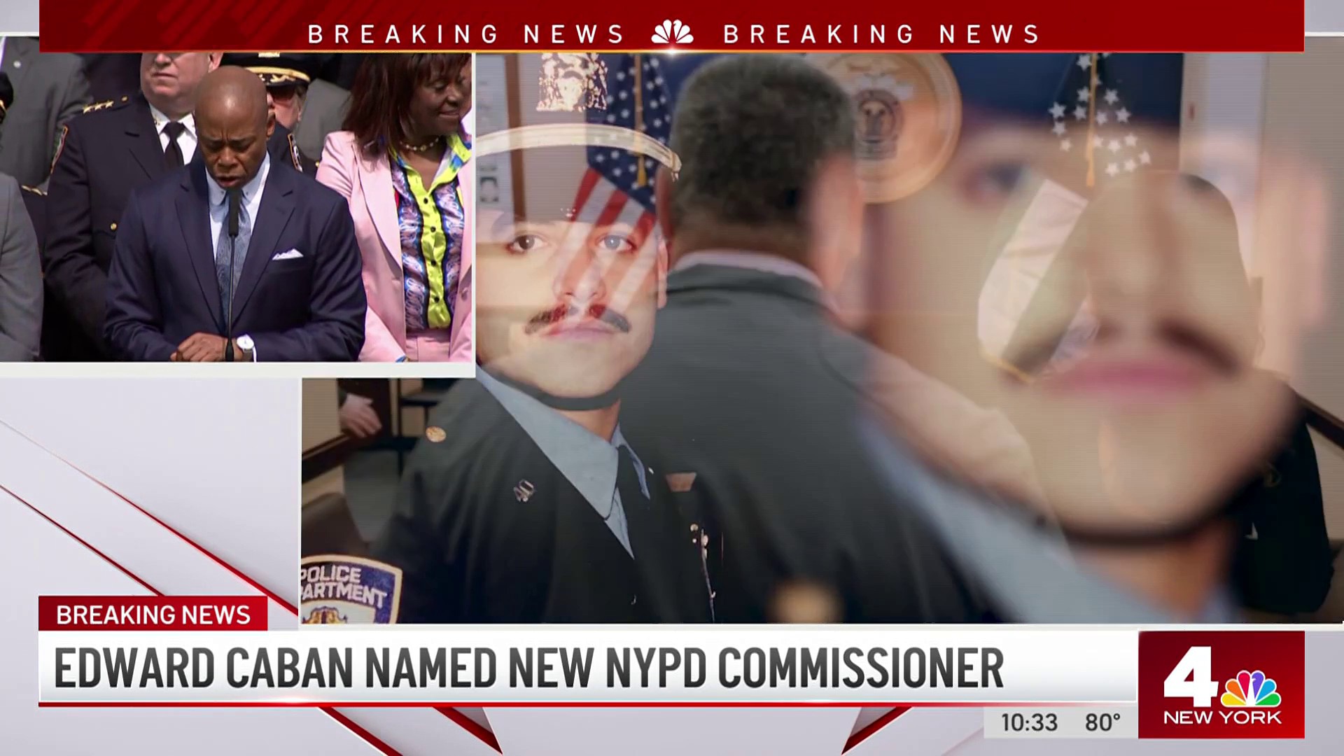 Edward Caban sworn in as new NYPD commissioner – NBC New York