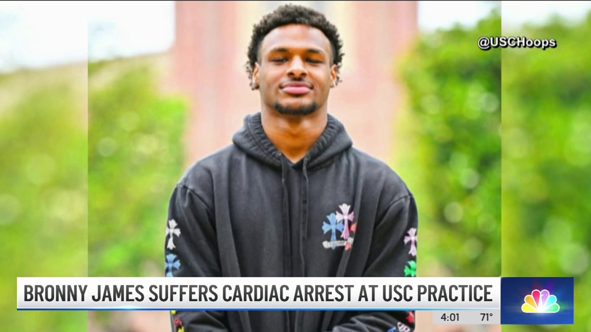 Bronny James cardiac arrest a harrowing sight for USC players
