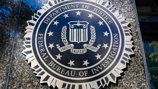 Federal Bureau Of Investigation emblem is seen on the headquarters building in Washington D.C., United States, on October 20, 2022.