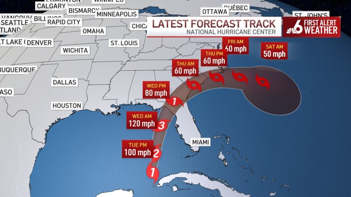 Idalia strengthens into a hurricane as it advances toward Florida – NBC New York - Vimarsana News