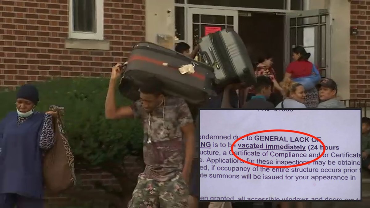 NJ families chase down landlord after dozens get 24 hours to leave condemned building