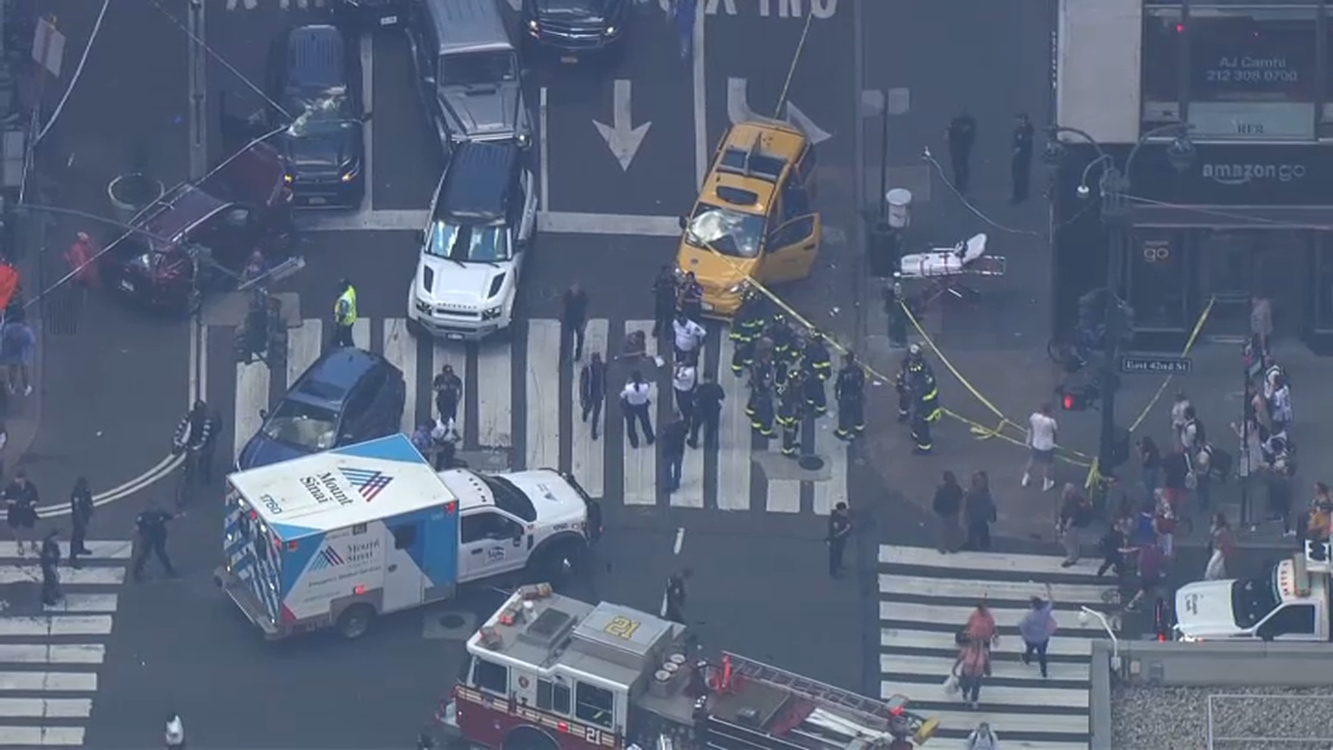 NYC Crash Leaves At Least 10 Injured In Midtown Tuesday NBC New York   Pedestrians Struck 3 