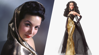 (Left) María Felix; (Right) María Félix La Doña Barbie doll.