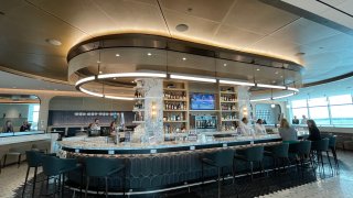 Delta’s new SkyClub at John F. Kennedy International Airport in New York.