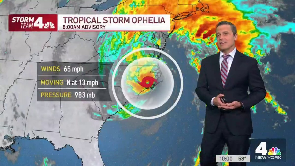 Tracking Tropical Storm Ophelia: Latest Forecast from Storm Team 4 ...